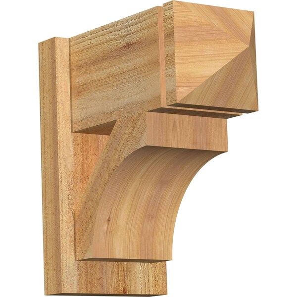 Ekena Millwork Westlake Arts & Crafts Rough Sawn Outlooker, Western Red Cedar, 8"W x 16"D x 16"H OUT08X16X16WTL03RWR - main